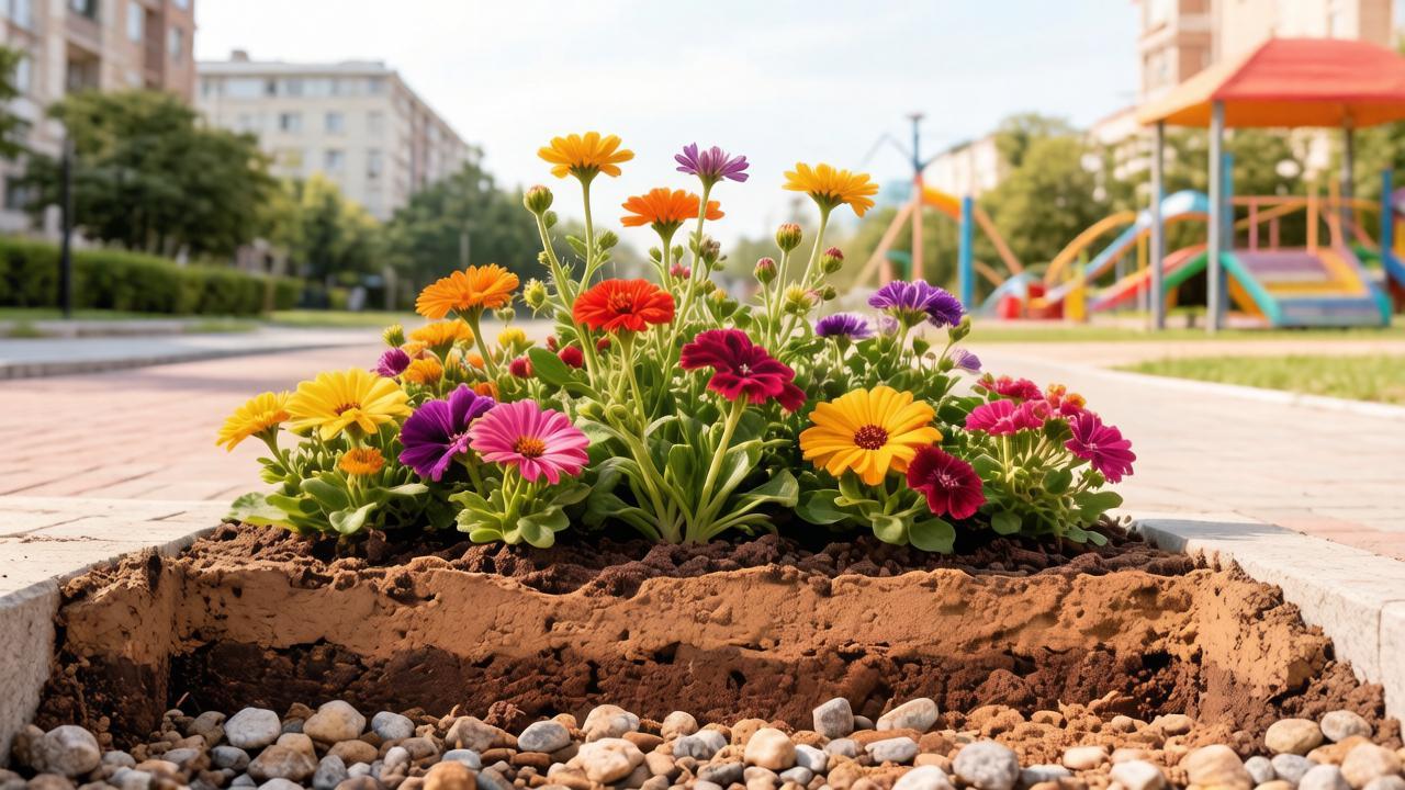Плодородный грунт: почему он лучше для клумб в городе